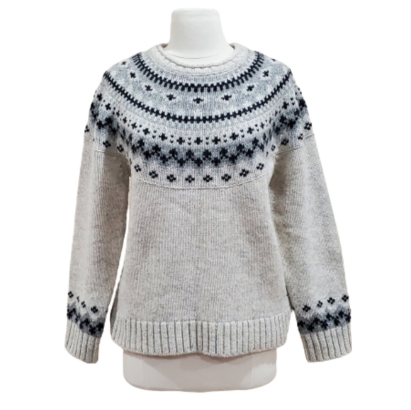 L.L. Bean Sweaters - L.L. Bean Fair Isle Nordic Lambs Wool Sweater